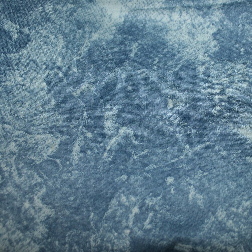 FABRIC - #1269 - Cotton - Country Blue Abstract Tie Dye 50 x 44